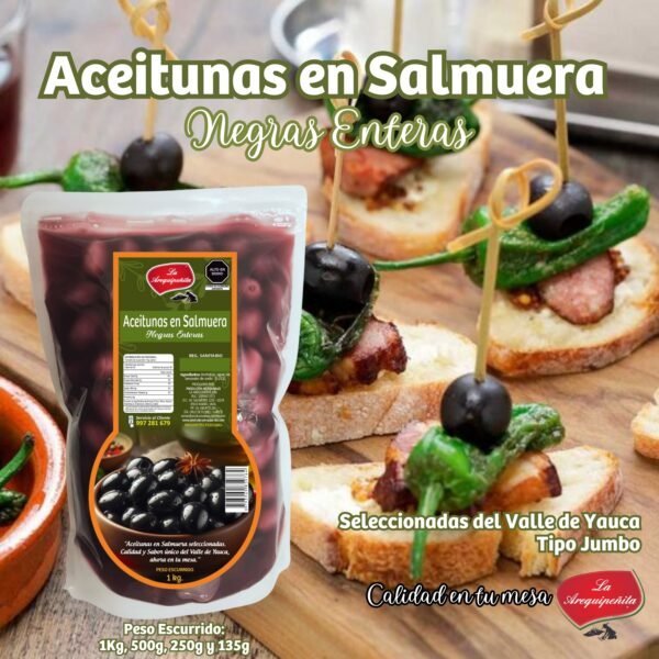 Aceitunas en Salmuera
Negras Enteras - Imagen 3