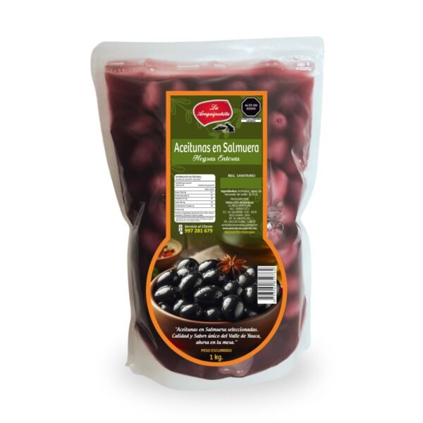 Aceitunas en Salmuera
Negras Enteras
